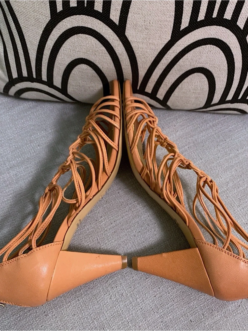 J. Crew Braided T-Strap Sandals in Terracotta Size 7